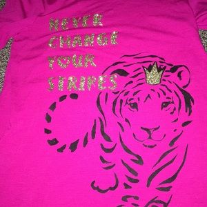 Dark Pink Tiger long sleeve